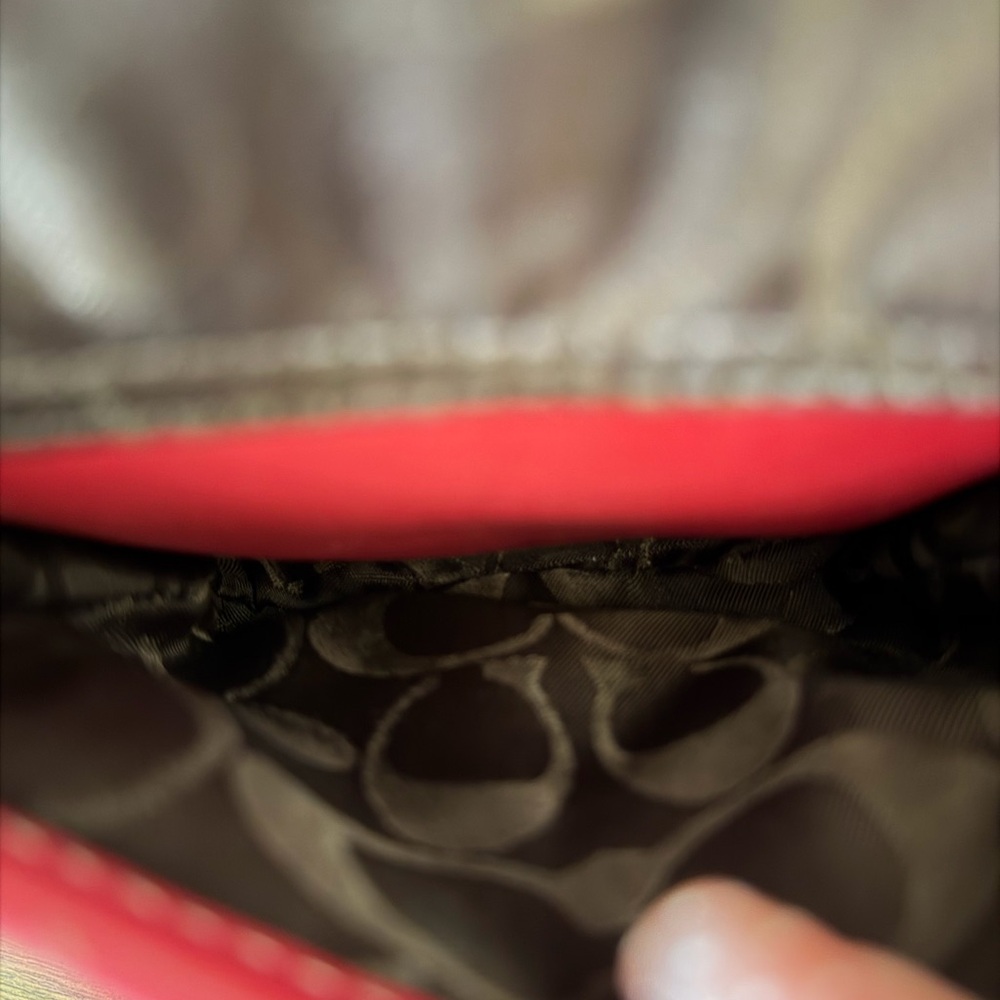 Coach Legacy Turnlock Double Pocket in Red Raspberry - Picture 10 of 15